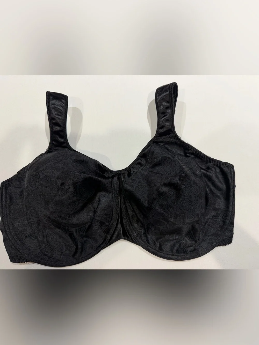 Bali Minimizer Satin Tracings Black Underwire Coverage Bra 42 DDD STYLE 3563